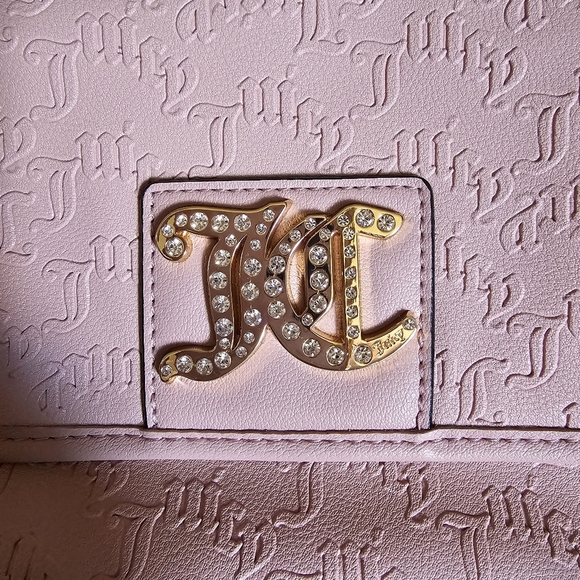 Juicy Couture Angel Charm City Pink Crossbody Shoulder Purse w/ Matching‎ Wallet - Picture 2 of 8
